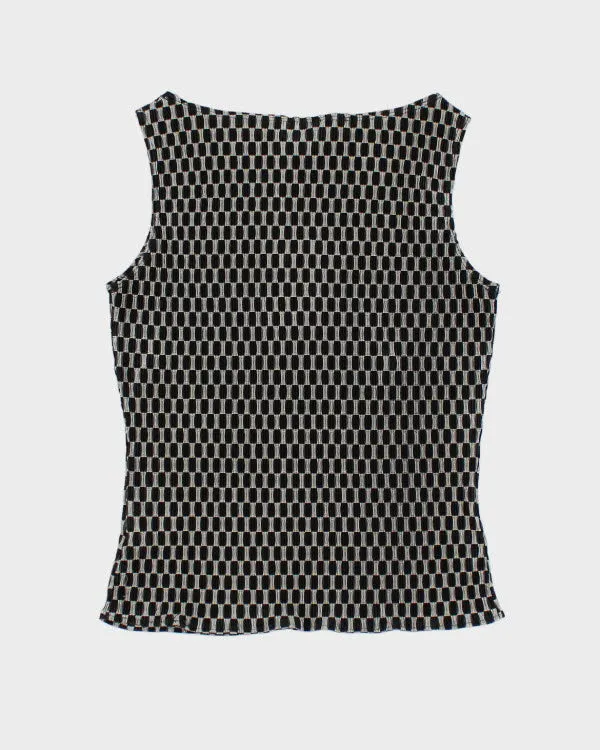 Vintage Y2k 00s Ricki's Pattern Plisse Top - S sold by Rokit product image thumbnail 2