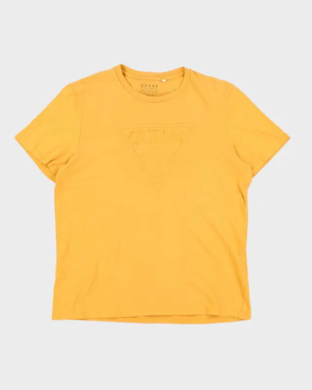 Women's Guess Yellow T-Shirt - L sold by Rokit
