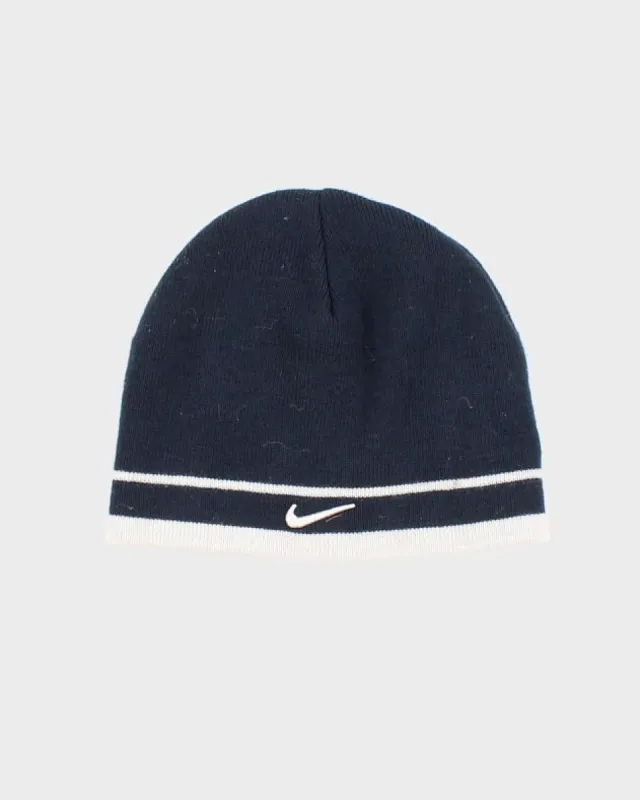 Nike Navy Swoosh Beanie sold by Rokit