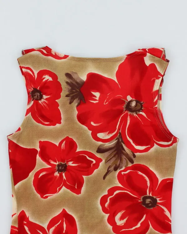 Y2k 00s Suzy Floral Ruffle Mesh Top - S sold by Rokit product image thumbnail 4