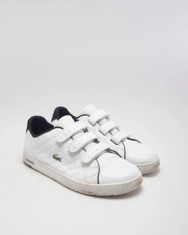 Lacoste Embossed Velcro Trainers - UK 9 sold by Rokit