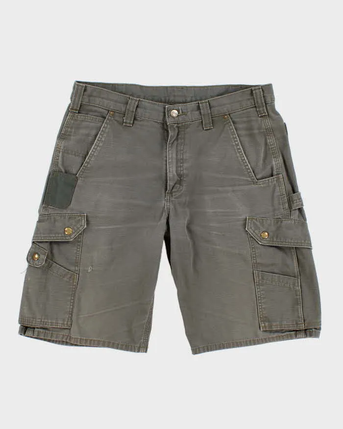00s Carhartt Khaki Cargo Shorts - W34 sold by Rokit