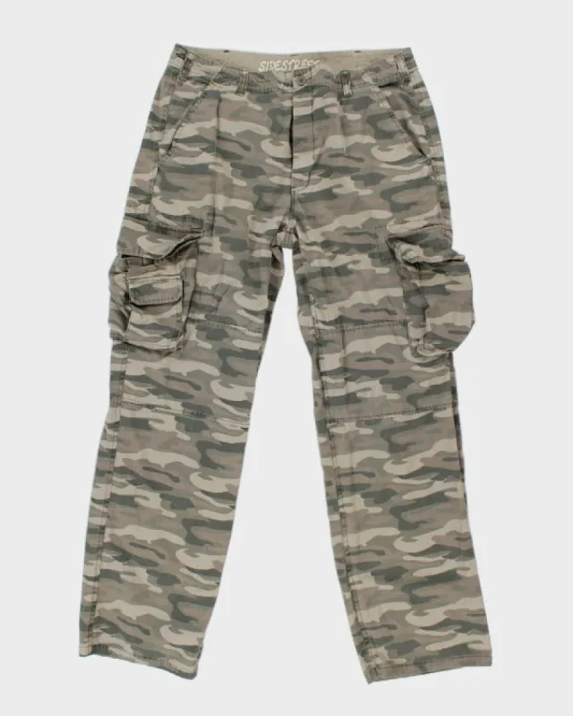 Y2k 00s Side Street Camouflage Trousers - W36 L33 sold by Rokit