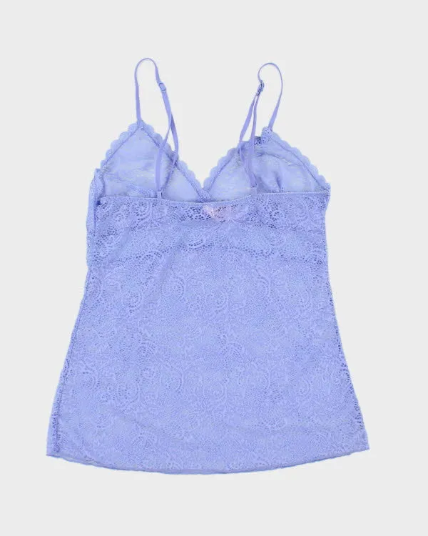 Y2k 00s La Vie En Rose Lilac Lace Cami - S sold by Rokit product image thumbnail 2