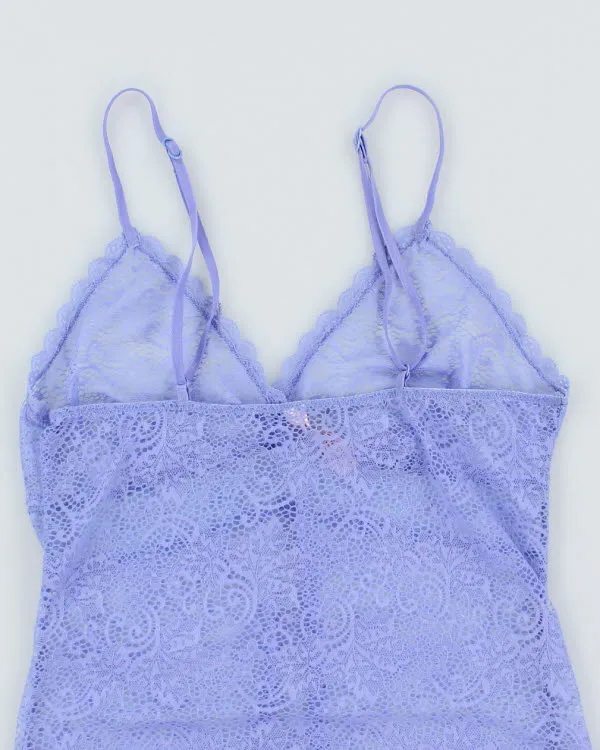 Y2k 00s La Vie En Rose Lilac Lace Cami - S sold by Rokit product image thumbnail 4