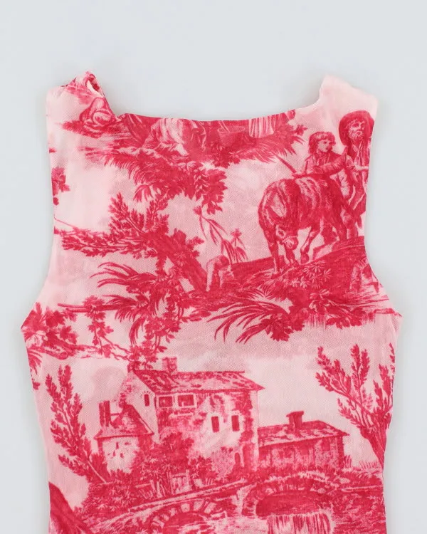 Y2k 00s Sweet Pea Mesh Top - L sold by Rokit product image thumbnail 4