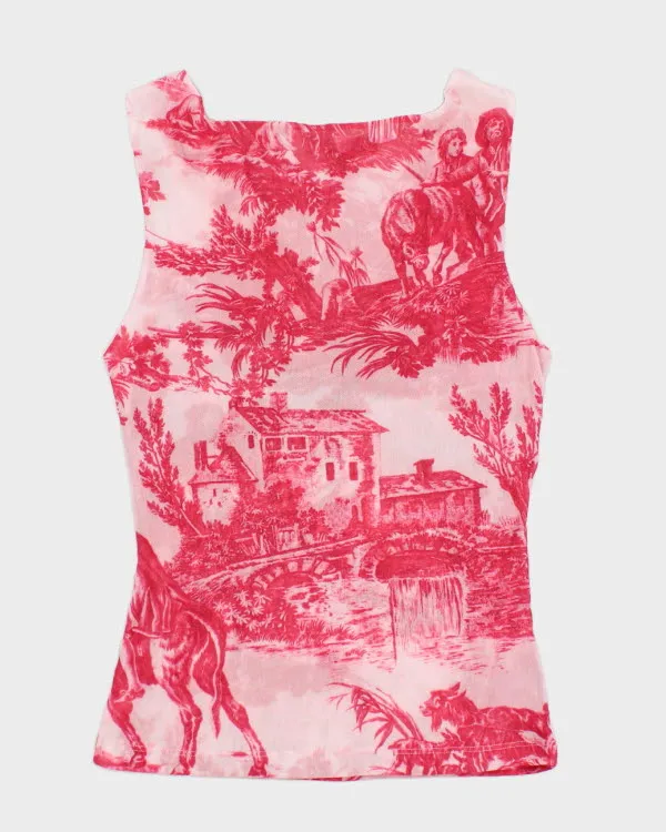 Y2k 00s Sweet Pea Mesh Top - L sold by Rokit product image thumbnail 2