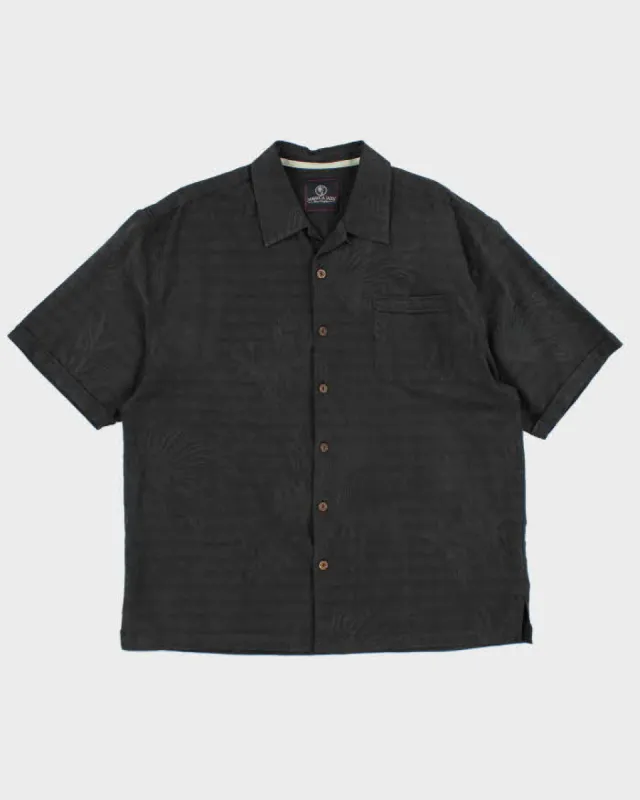 Jamaica Jaxx  Black Hawaiian Silk Shirt - XL sold by Rokit