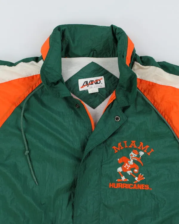 Vintage 90's Miami Hurricanes Windbreaker Jacket - XL sold by Rokit product image thumbnail 3