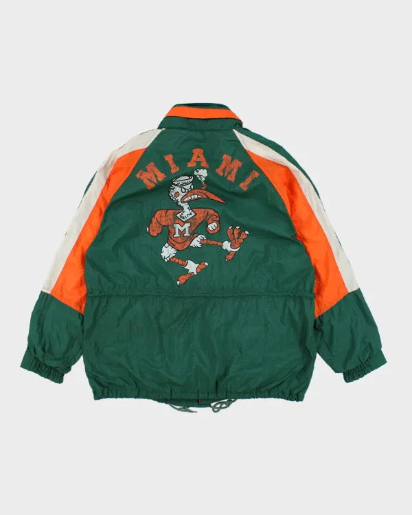 Vintage 90's Miami Hurricanes Windbreaker Jacket - XL sold by Rokit product image thumbnail 2