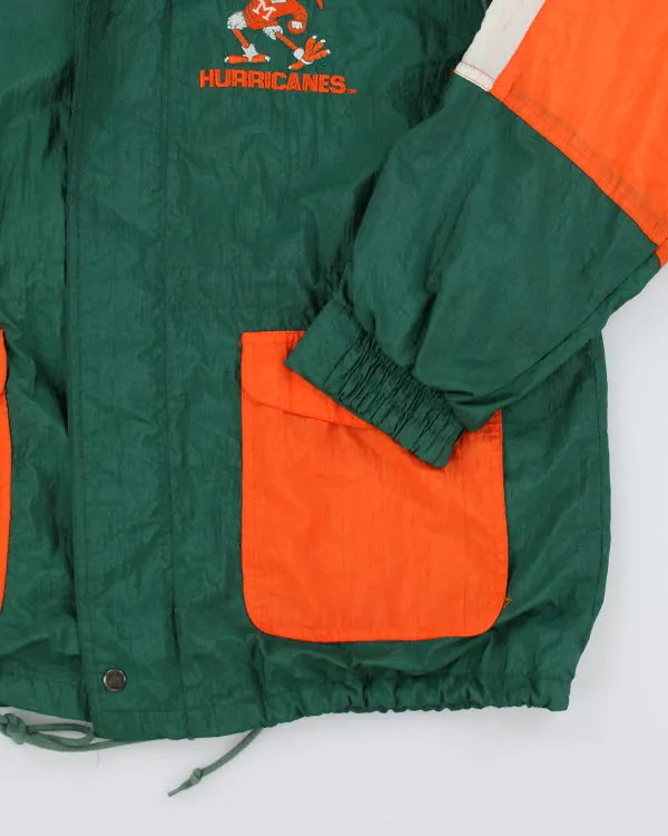 Vintage 90's Miami Hurricanes Windbreaker Jacket - XL sold by Rokit product image thumbnail 4