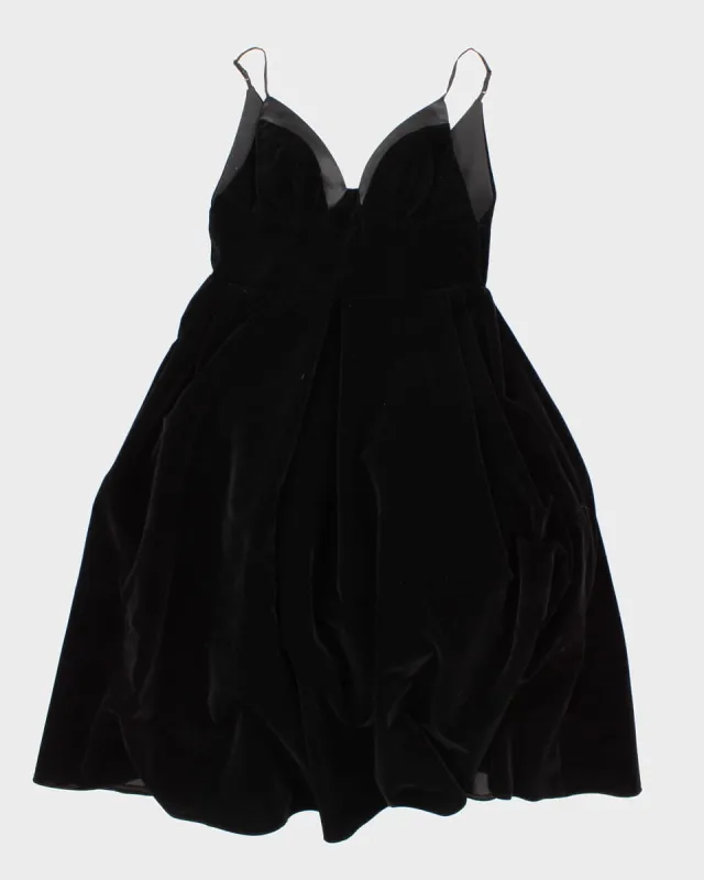 Vintage Black Velvet Gown - M L sold by Rokit