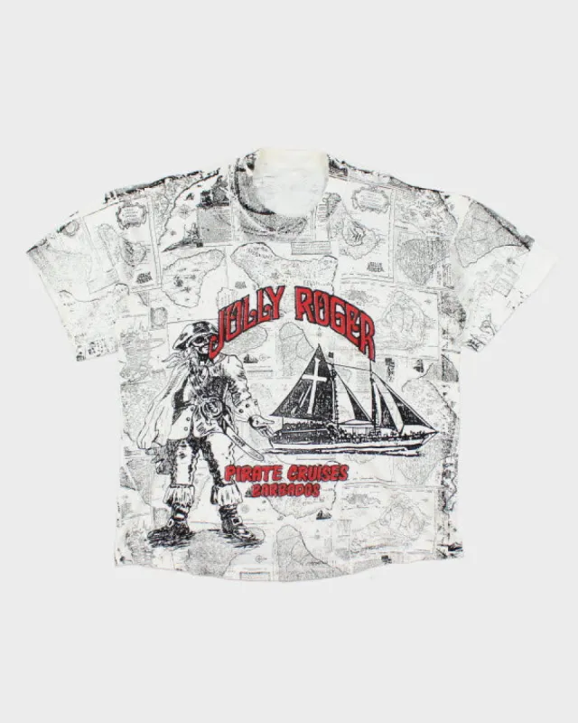 Y2k 00s Jolly Roger T-shirt - L sold by Rokit
