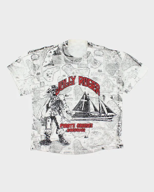 Y2k 00s Jolly Roger T-shirt - L sold by Rokit
