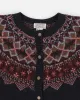 Vintage 90s Jacob Fair Isle Wool Cardigan - S sold by Rokit
