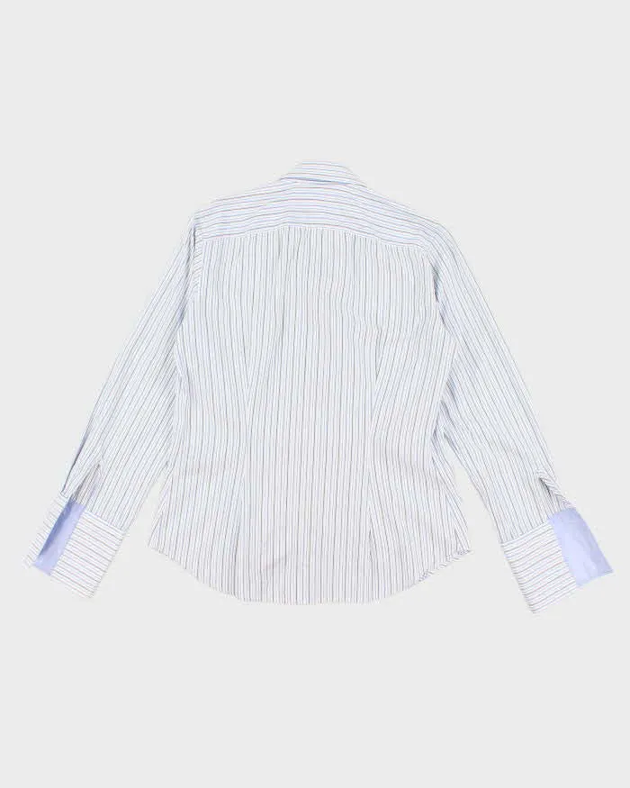 Men's Ralph Lauren White and Blue Stripped Shirt - M sold by Rokit product image thumbnail 2