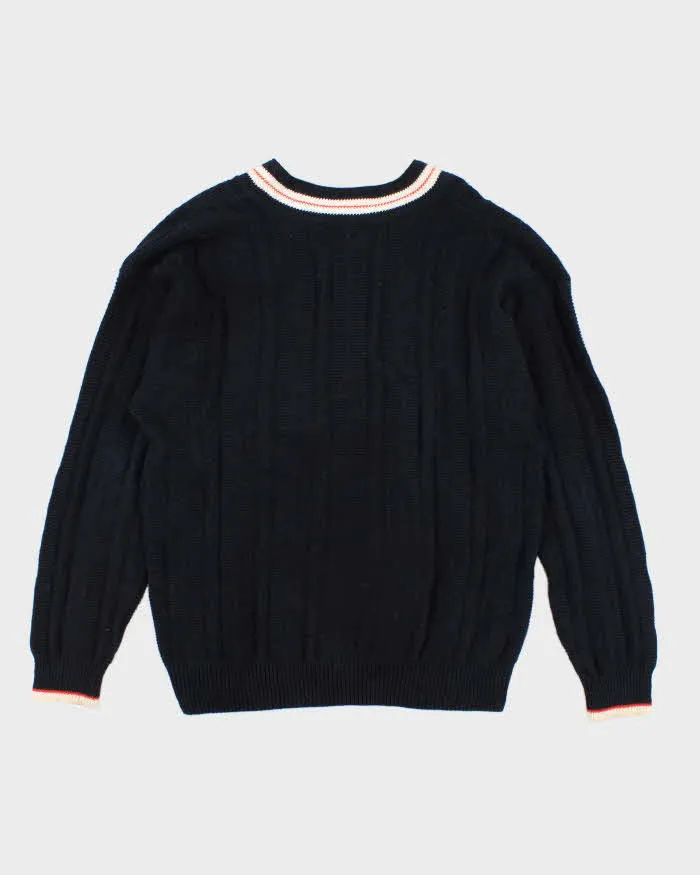 Vintage Jantzen V-Neck Navy Jumper - L sold by Rokit product image thumbnail 2