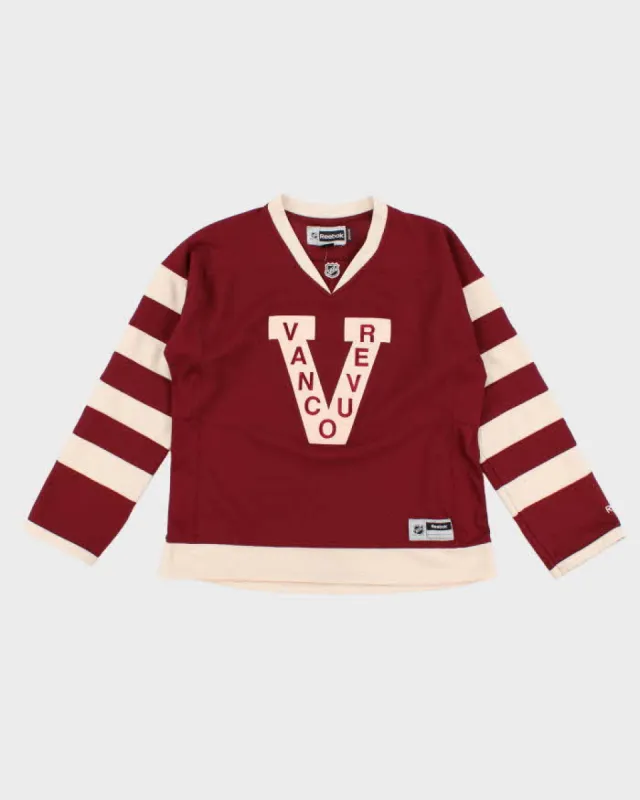 Womens Burgundy NHL x Vancouver Canucks Sports Jersey - L made by NHL