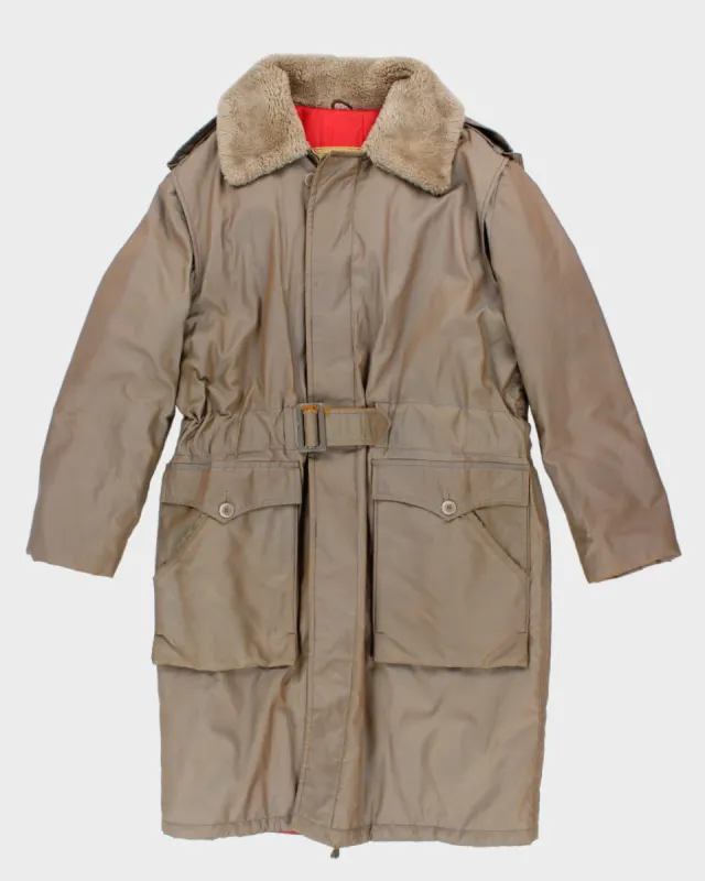 Vintage 80s Men's Telescopic Beige Canadian Military Coat - L sold by Rokit