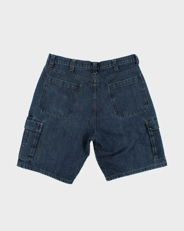 Vintage Wrangler Dark Wash Cargo Denim Shorts - W34 L9 sold by Rokit product image thumbnail 2