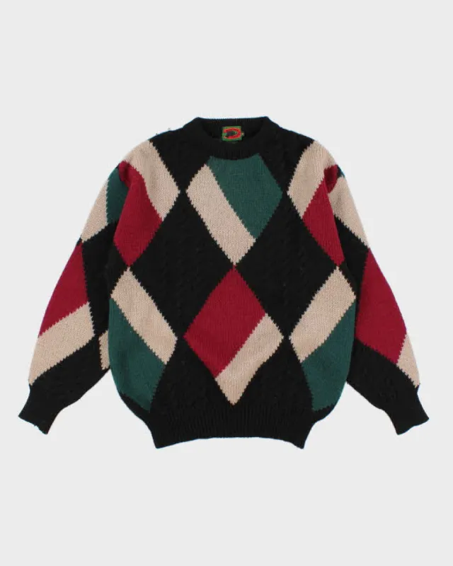 Vintage 90s Boston Traders Oversized Wool Jumper - M sold by Rokit