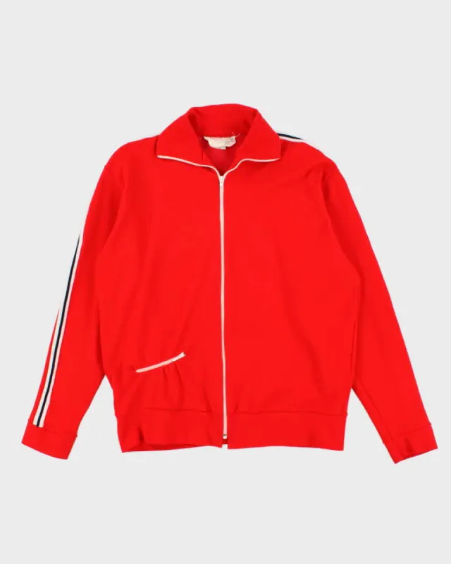 80's Vintage Men's Red Track Jacket - M sold by Rokit