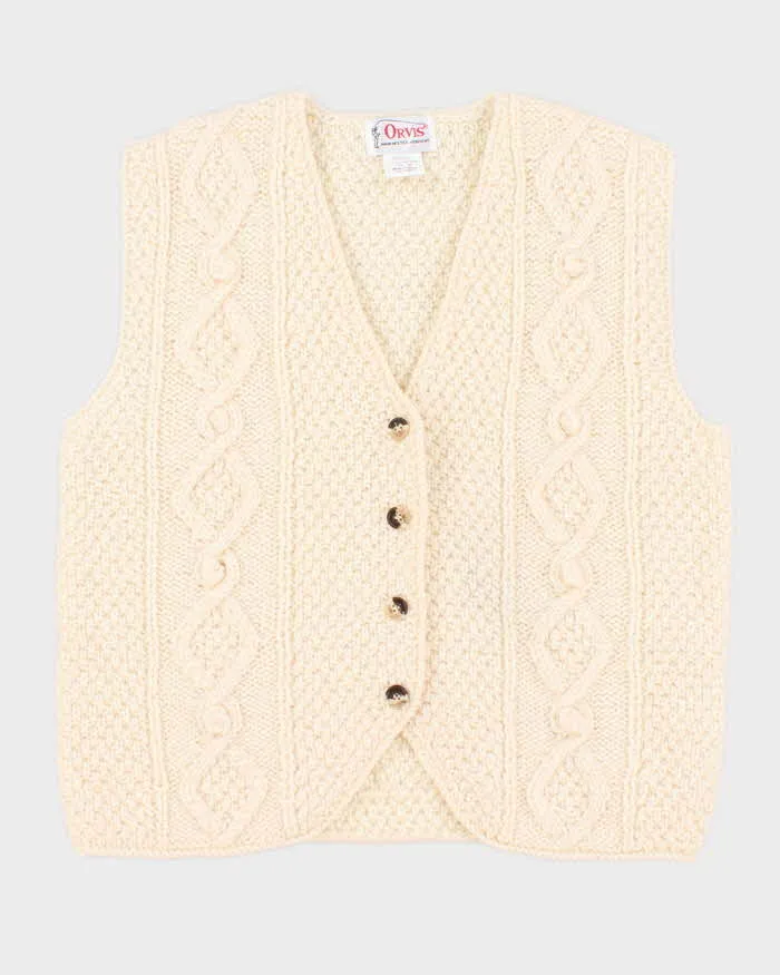 Vintage 90s Orvis Wool Cardigan Vest - S sold by Rokit