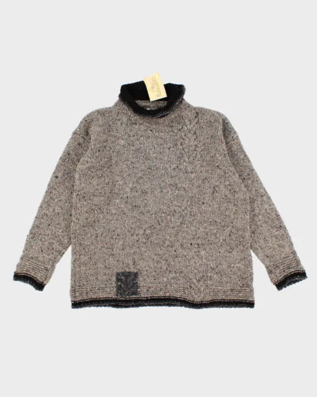 Vintage 80s/90s Roisin Dubh Wool Roll Neck Jumper - L sold by Rokit