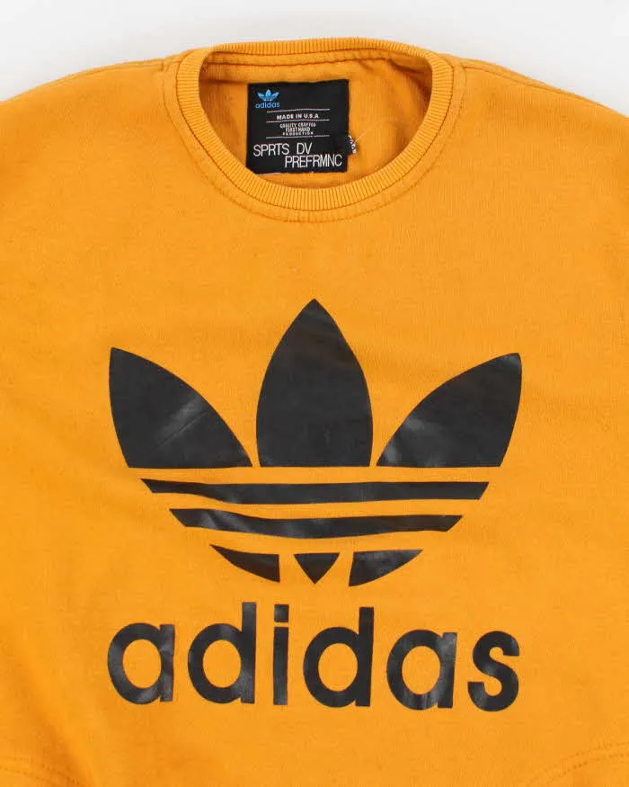 Womens Yellow Adidas Logo Pullover Sweatshirt - XXL sold by Rokit product image thumbnail 3