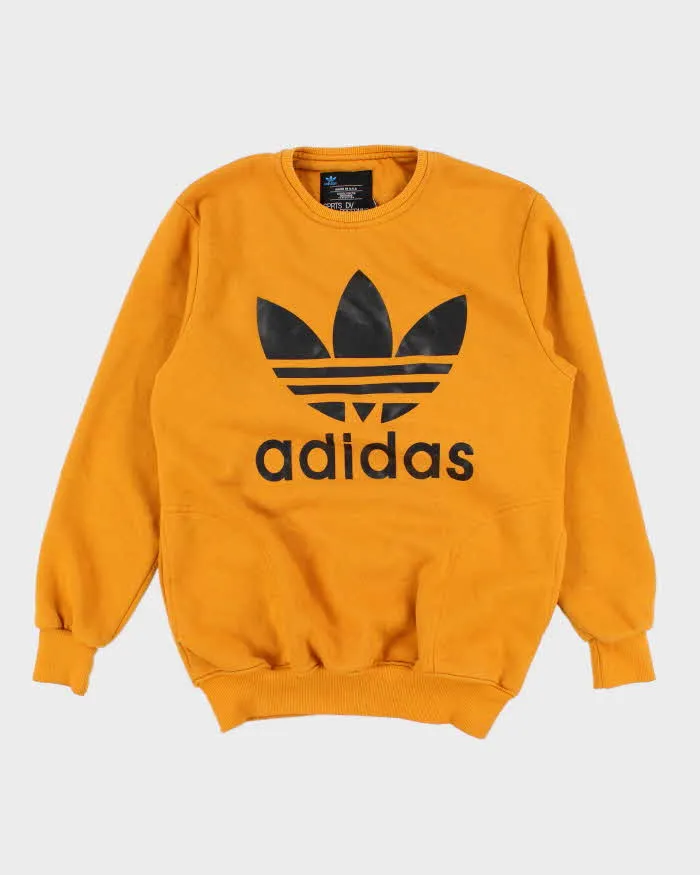 Womens Yellow Adidas Logo Pullover Sweatshirt - XXL sold by Rokit