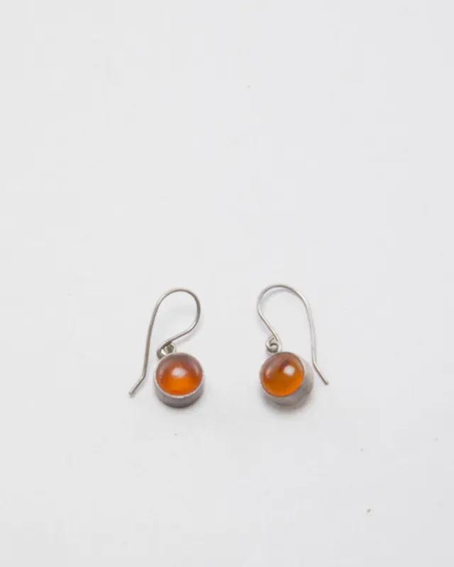 Silver Amber Earrings sold by Rokit