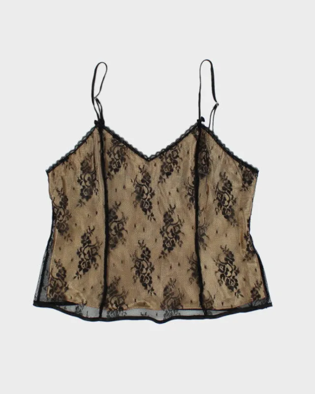 Vintage 90s Vanderbilt Lace Cami - M sold by Rokit