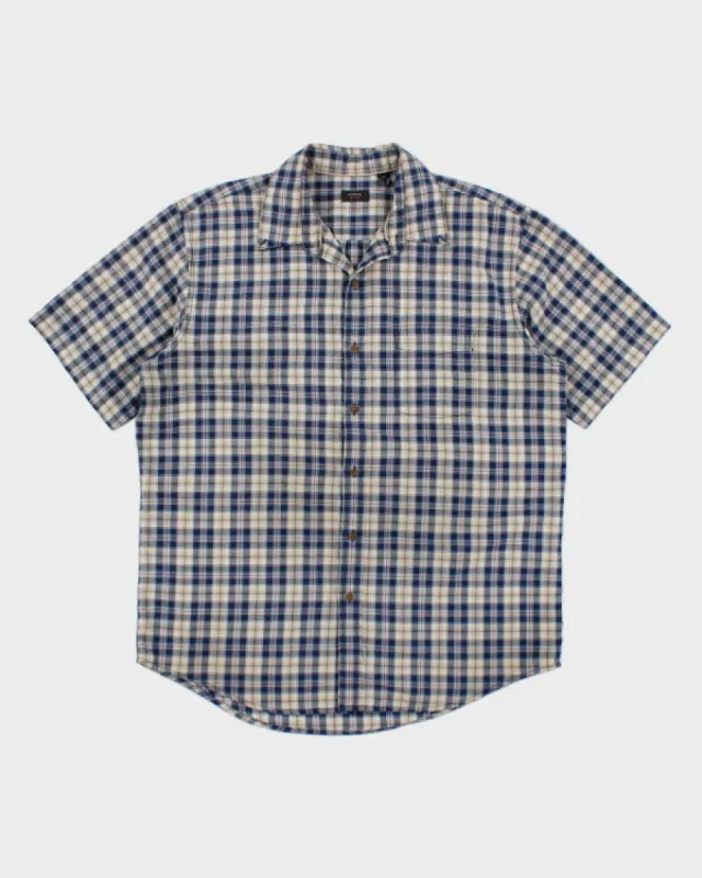 Arrow Blue Check Shirt - L sold by Rokit