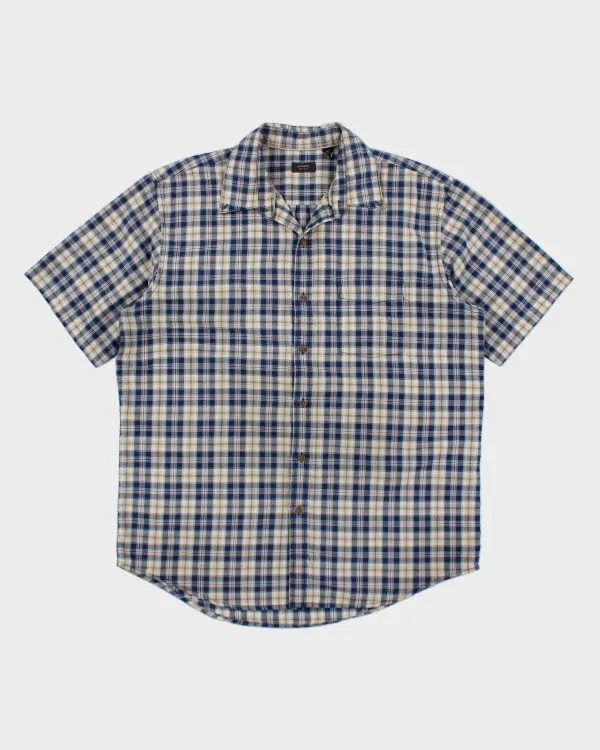 Arrow Blue Check Shirt - L sold by Rokit