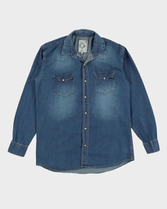Diesel Men's Blue Denim Shirt - XL sold by Rokit