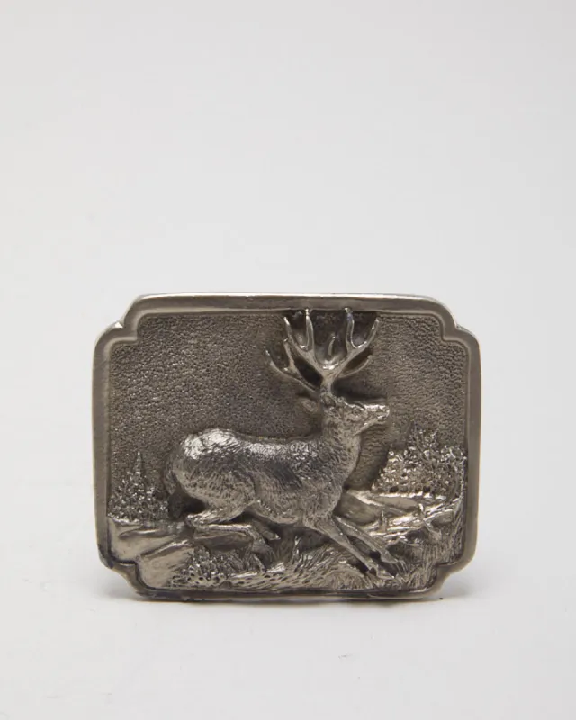 Vintage 90s Katz Deer Belt Buckle sold by Rokit