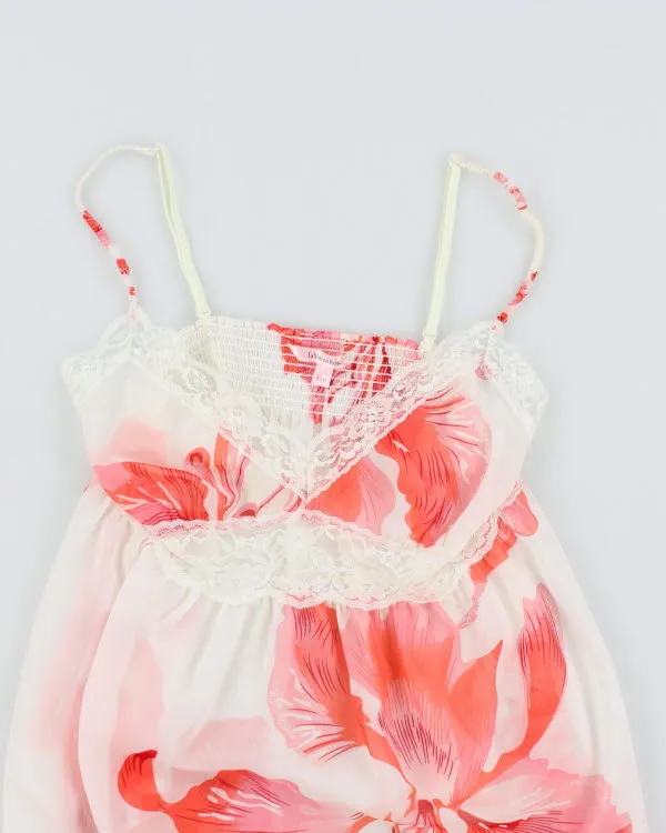 Y2k 00s La Vie En Mesh Floral Top - M sold by Rokit product image thumbnail 4