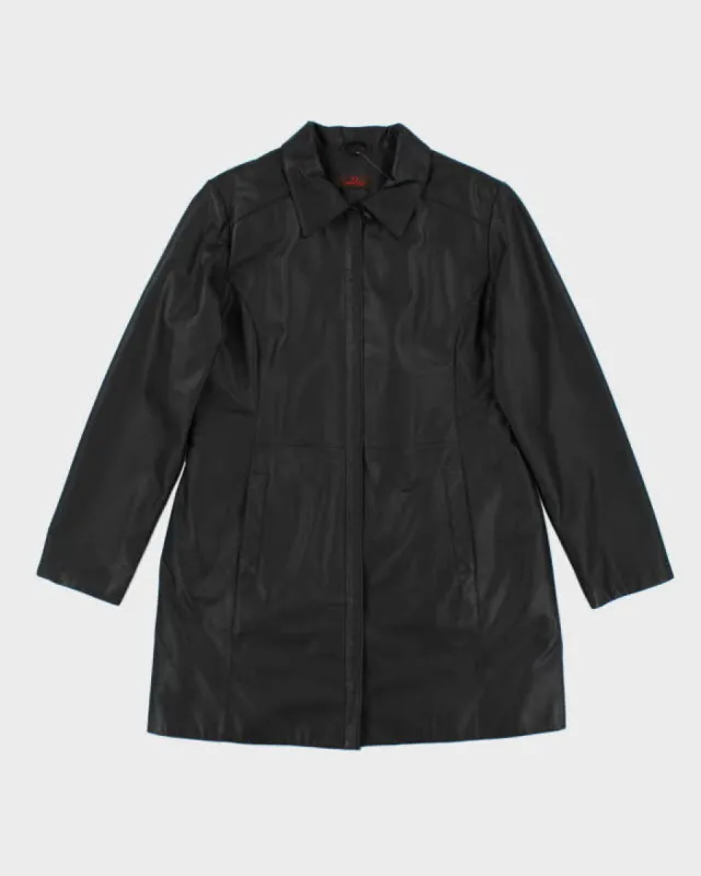 Danier Black Leather Jacket - XL sold by Rokit