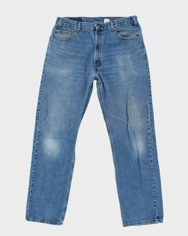 Vintage Levi's 505 Relaxed Fit Medium Wash Jeans - W34 L30 sold by Rokit
