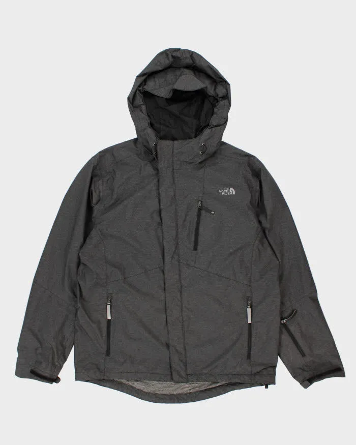 The North Face Grey Hooded Windbreaker - L sold by Rokit