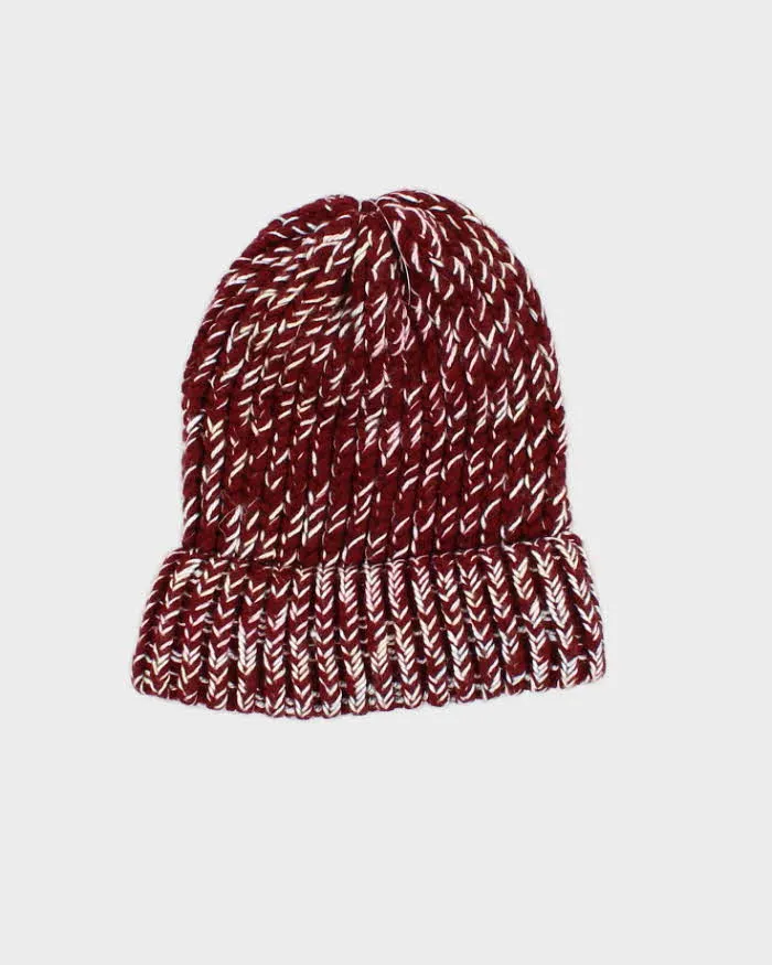 Unisex Red Hand Knit Beanie - O/S sold by Rokit product image thumbnail 2