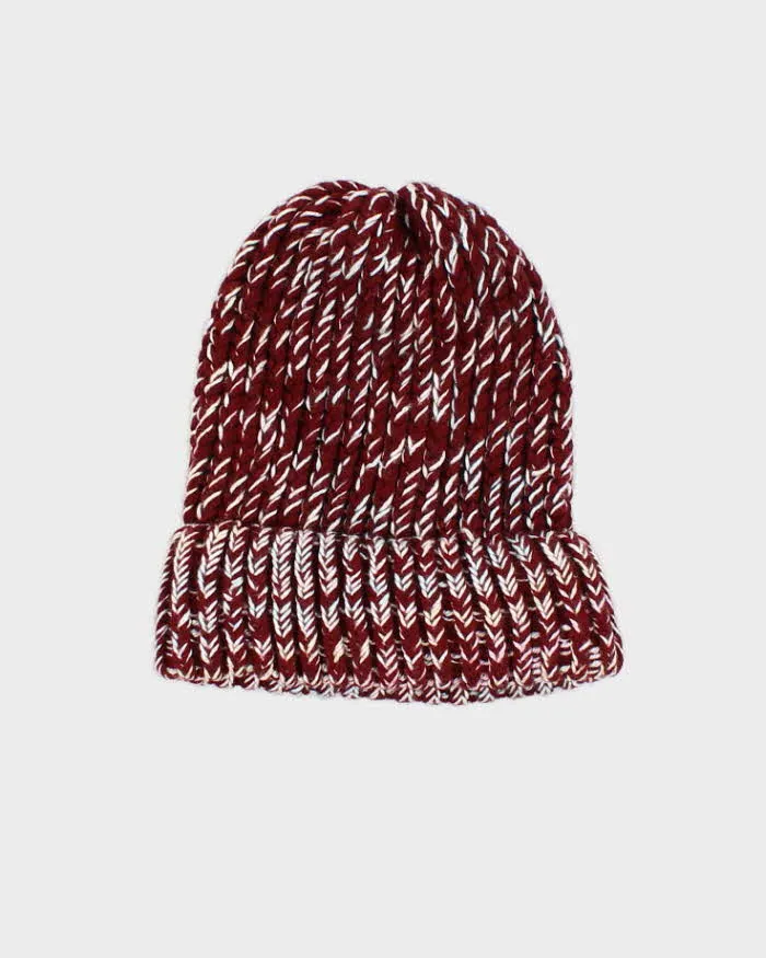 Unisex Red Hand Knit Beanie - O/S sold by Rokit