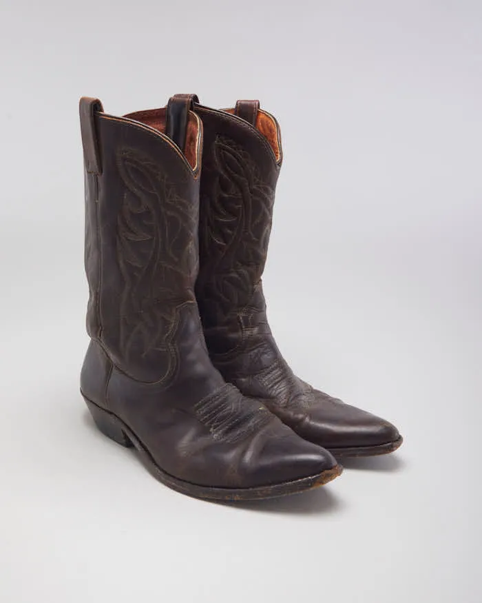 Vintage Brown Cowboy Boots - UK8 sold by Rokit