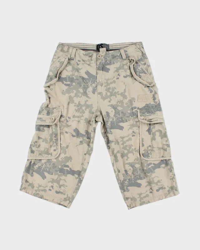Y2K 00s Defected Soul DS Camouflage Cargo Shorts - W32 sold by Rokit