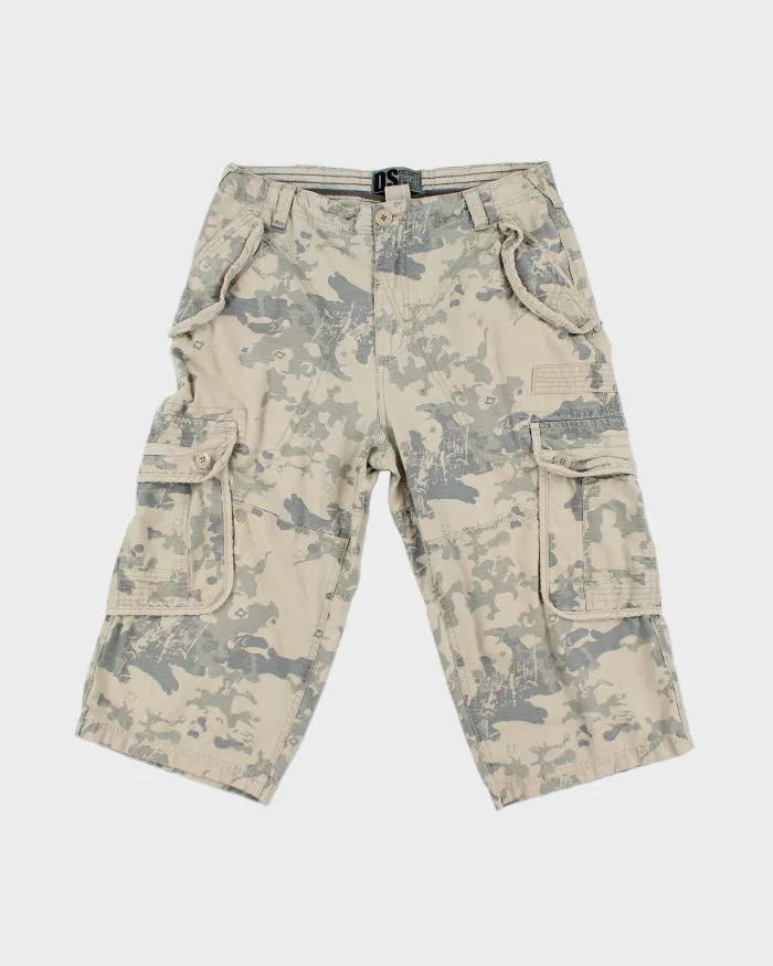 Y2K 00s Defected Soul DS Camouflage Cargo Shorts - W32 sold by Rokit