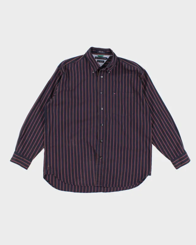 00s Tommy Hilfiger Striped Shirt - L sold by Rokit