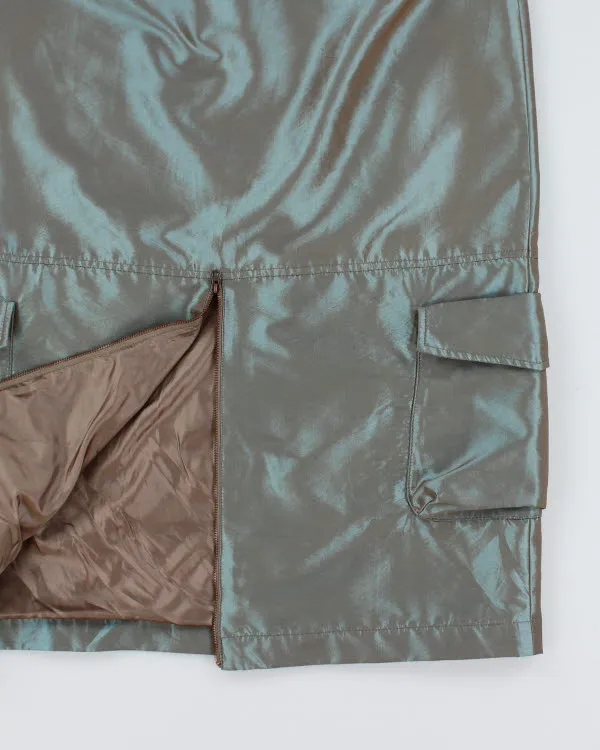 Y2k 00s Spanner Iridescent Cargo Skirt - M sold by Rokit product image thumbnail 4