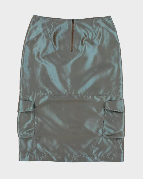 Y2k 00s Spanner Iridescent Cargo Skirt - M sold by Rokit product image thumbnail 2