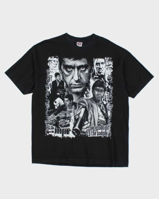 Vintage Scarface Black Graphic T-shirt - XL sold by Rokit