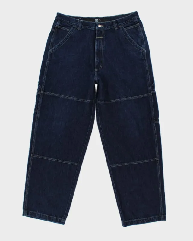 Vintage 90's Wide Leg Marithe Francois Girbaud Dark Wash Jeans - W34 L30 sold by Rokit